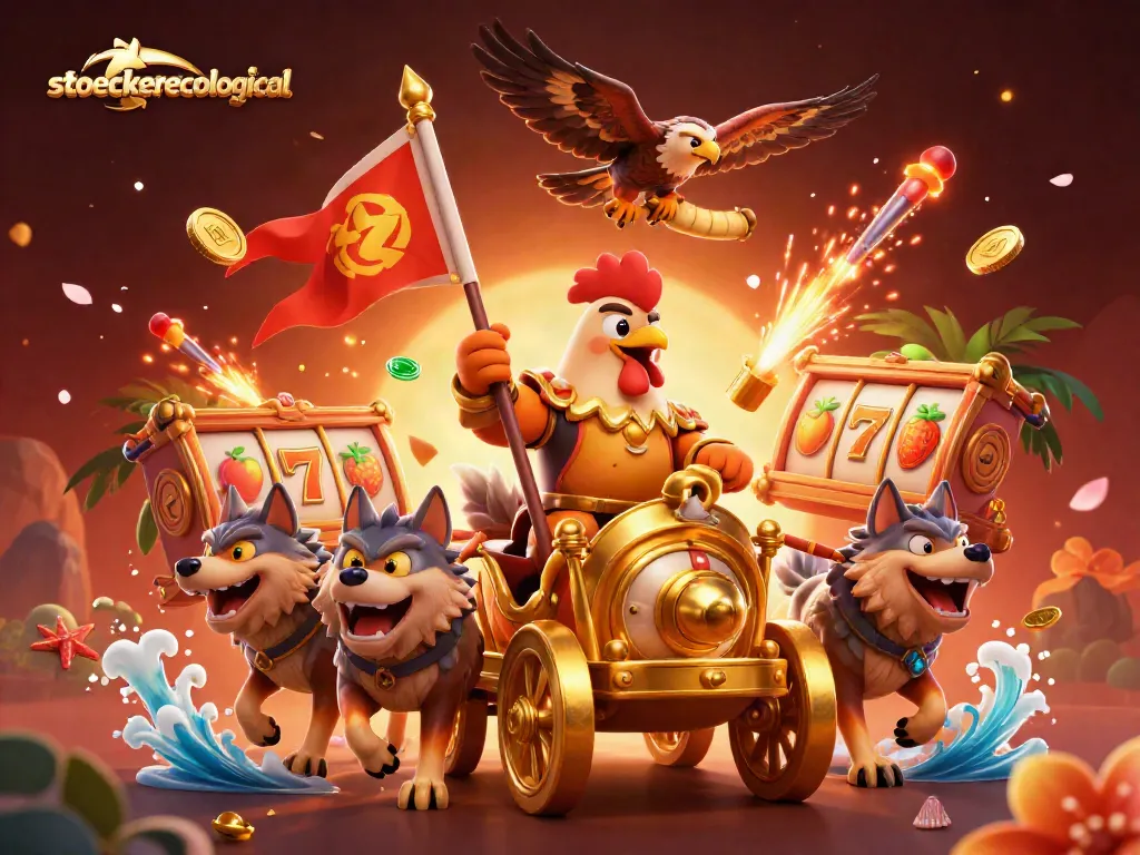 Engage in thrilling gameplay with stoeckerecological's vibrant slots featuring a golden warlord.