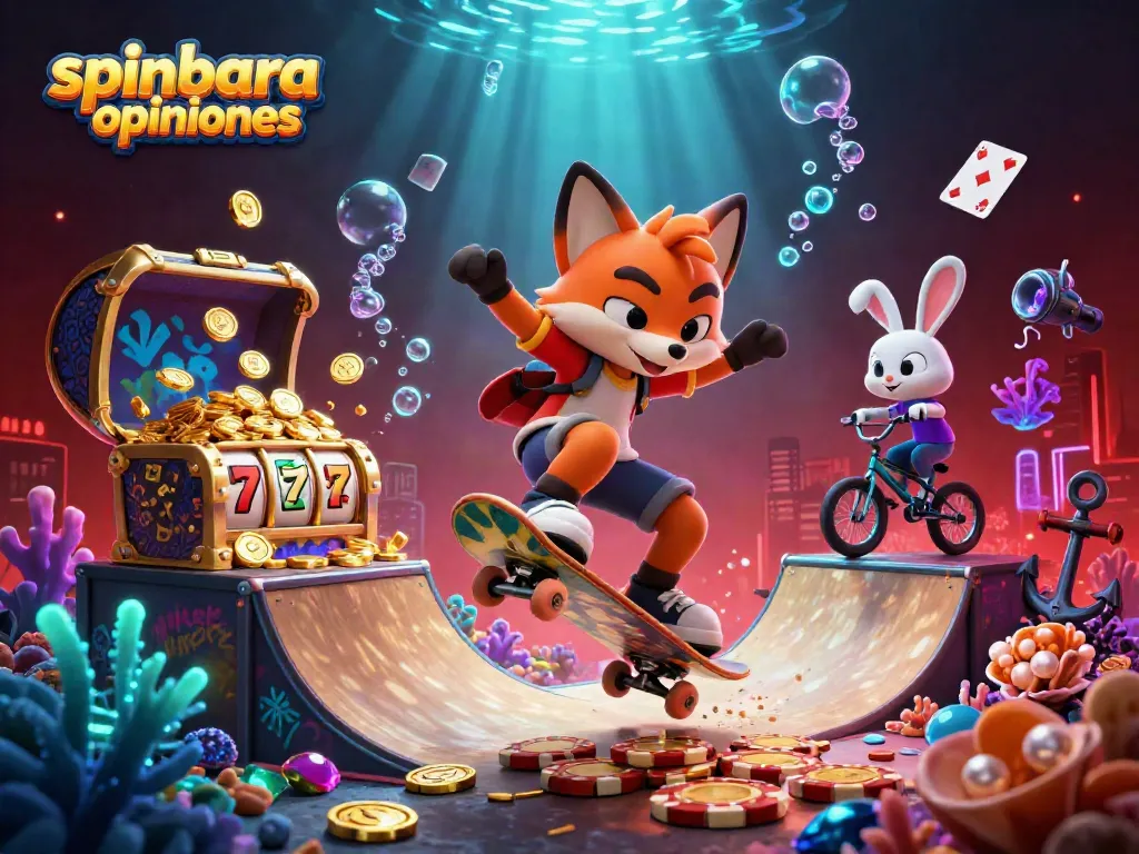 Experience spinbara opiniones in an exciting visual featuring action-packed 3D casino elements